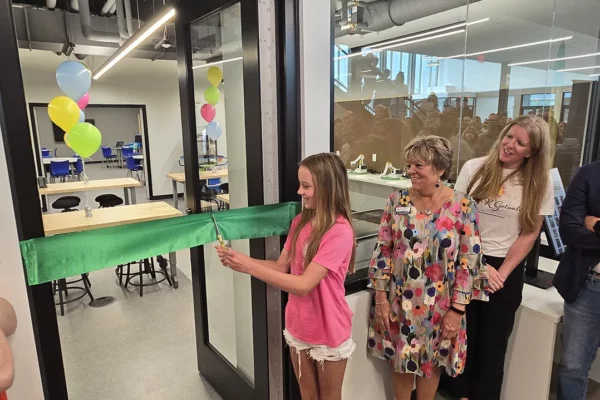 Annie Gotwald ribbon cutting