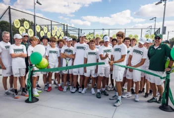 WWS tennis complex ribbon cutting