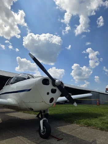 aviation day prop plane on tarmak