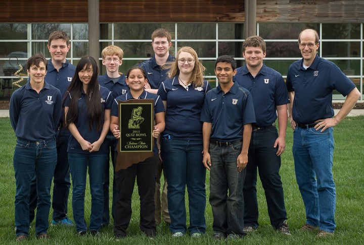 Pictured in the photo (left to right) are: (Front row) Coach Beth Vreede, Julia Wang, Monica Chavan, Christina Duffield and Neil Chavan. (Back row) Paul Szewczyk, Evan Vesper, Kevin Bonar, Alex Rosebrough, Coach Chris Bradley. The student not pictured is Bob Berwanger. (Submitted photo)