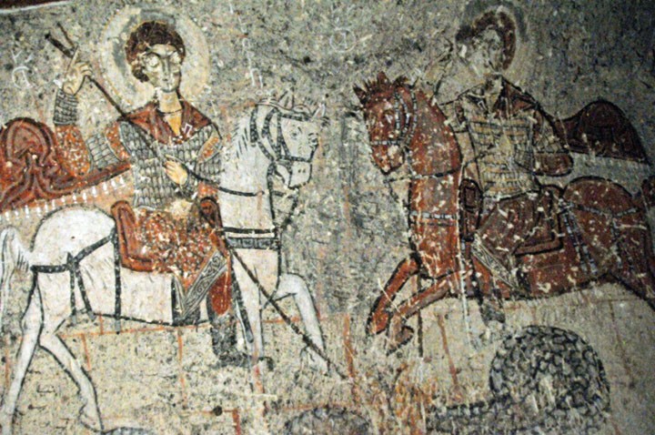 Eleventh century Cappadocian fresco of St. George. (Photo by Don Knebel)